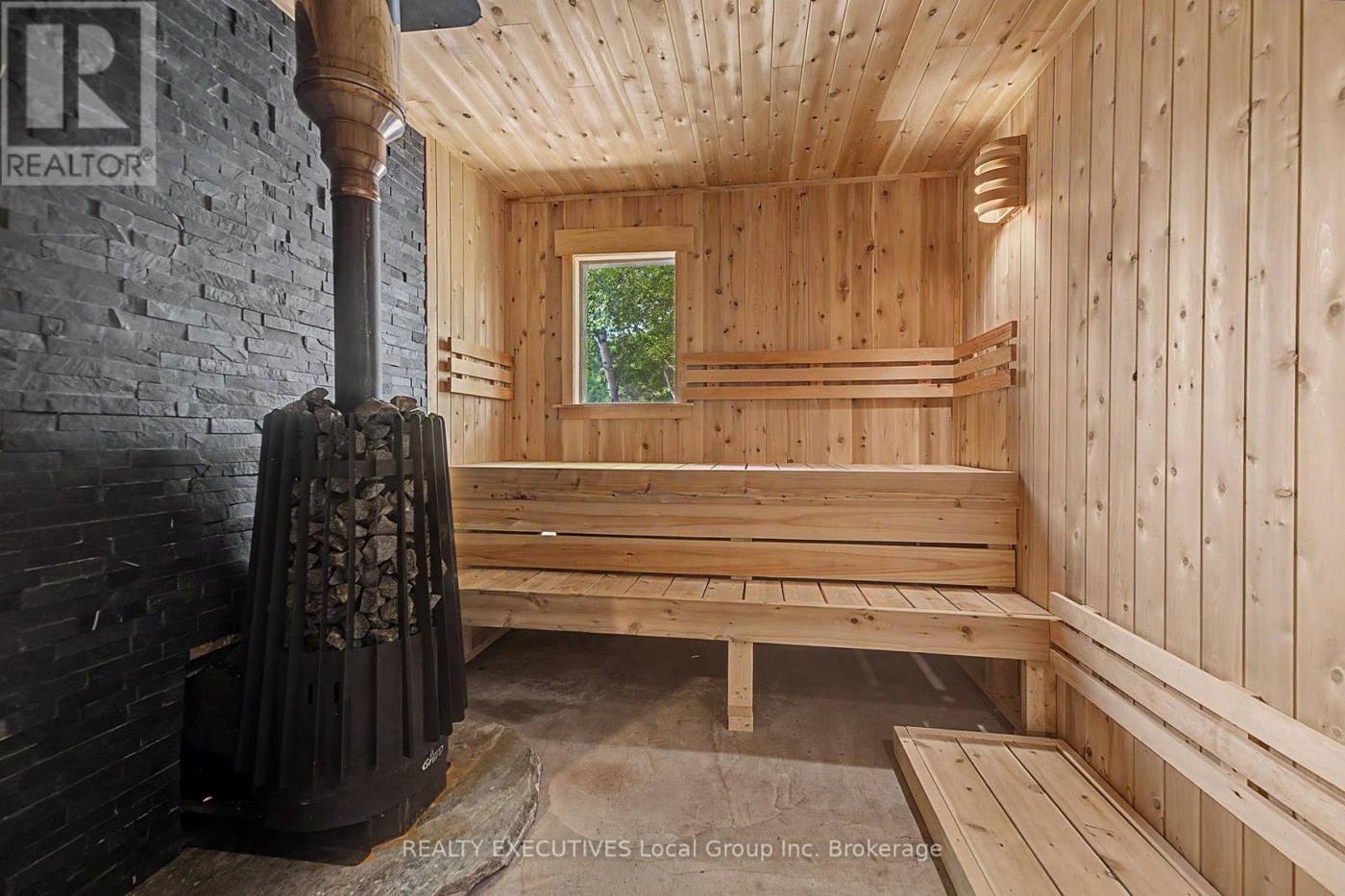 Wood-fired sauna